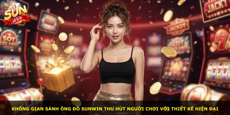 Không gian sảnh Ông Đồ Sunwin thu hút người chơi với thiết kế hiện đại