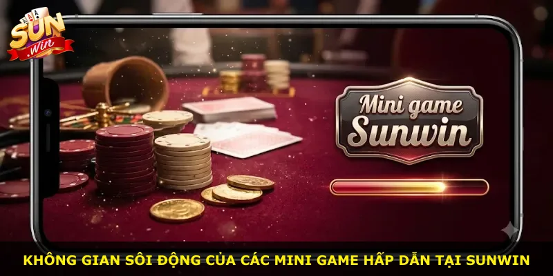 Không gian sôi động của các mini game hấp dẫn tại Sunwin