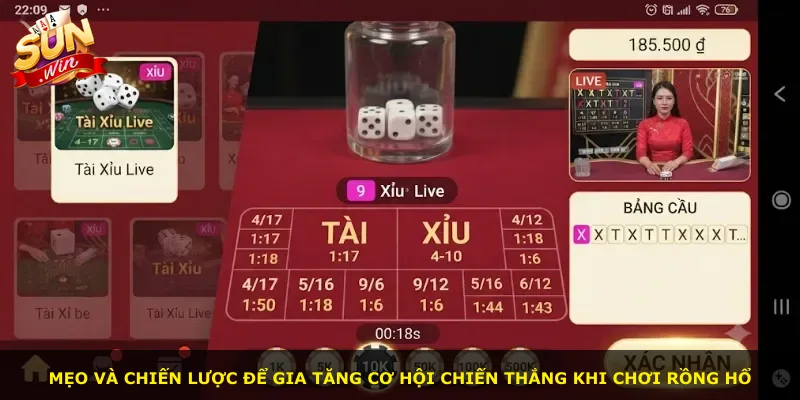 Mẹo và chiến lược để gia tăng cơ hội chiến thắng khi chơi Rồng Hổ