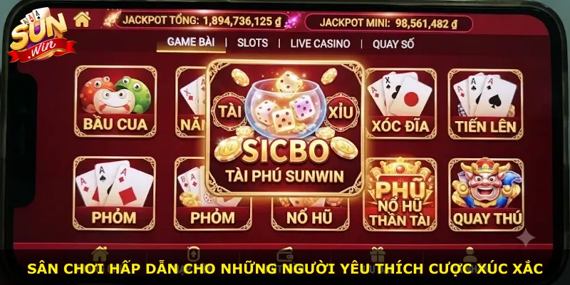 Sân chơi hấp dẫn cho những người yêu thích cược xúc xắc