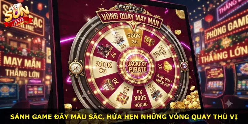Sảnh game đầy màu sắc, hứa hẹn những vòng quay thú vị