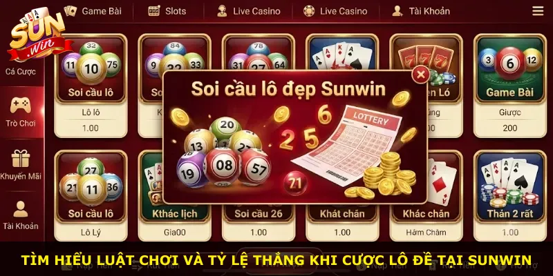 Tìm hiểu luật chơi và tỷ lệ thắng khi cược lô đề tại Sunwin